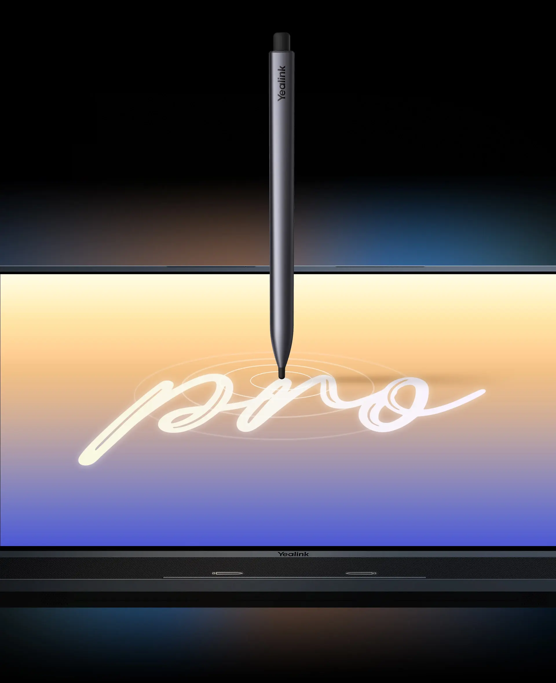 Yealink MeetingBoard Pro 4K touch display with smart ink