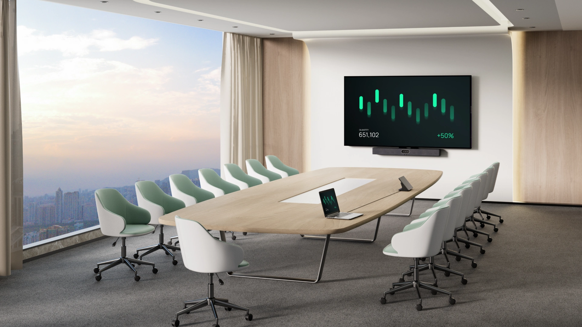 Yealink meeting room planning view