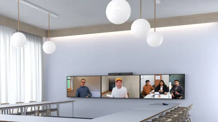 Neat Bar Pro installed in an executive boardroom