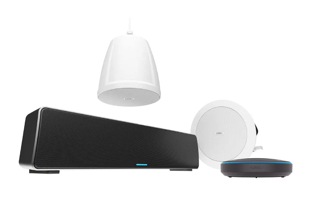 Q-SYS Core, network microphone and loudspeaker family