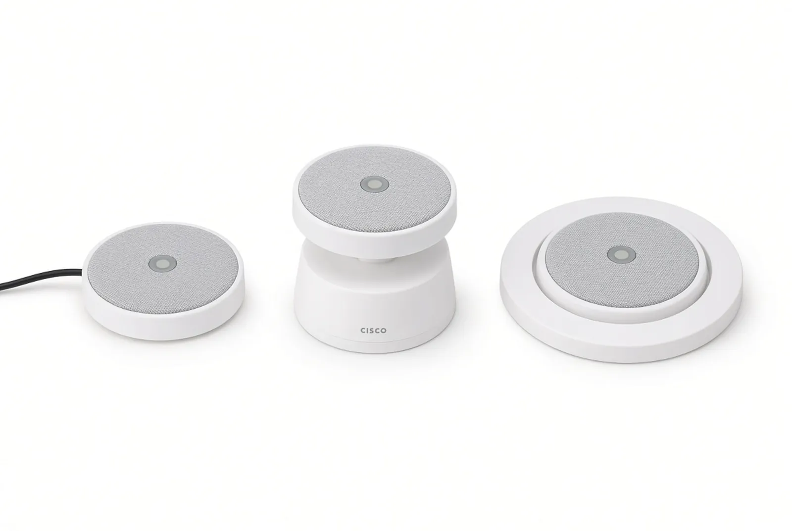 Cisco Table Microphone Pro First Light with table and ceiling mount options